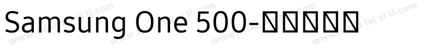Samsung One 500字体转换